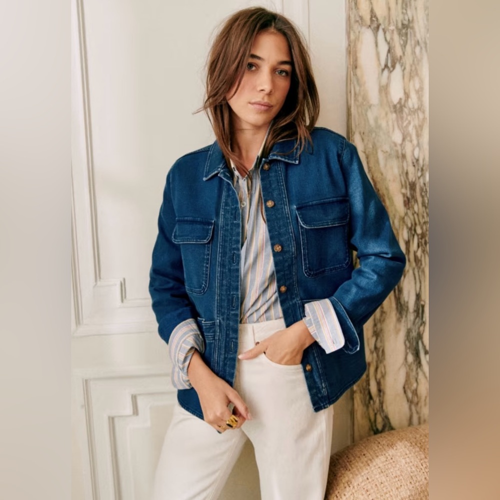NWT Sézane Indigo Willa Jacket (Size S)